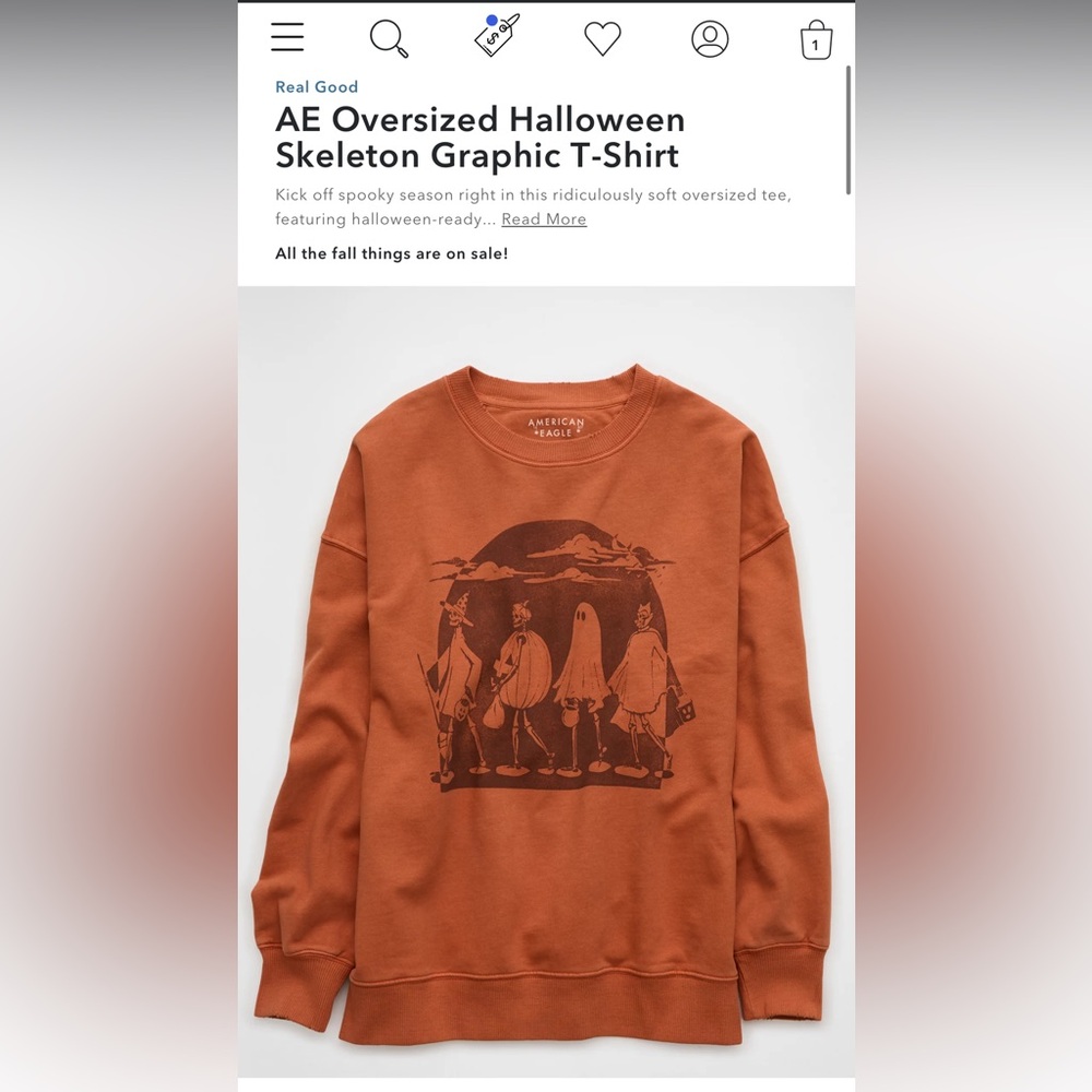 AE oversized Halloween sweater